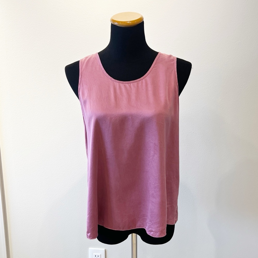 Lunya Washable Silk Tulip Back Tank Top